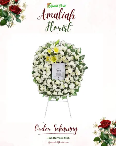 Krans Bunga Duka Cimaranten